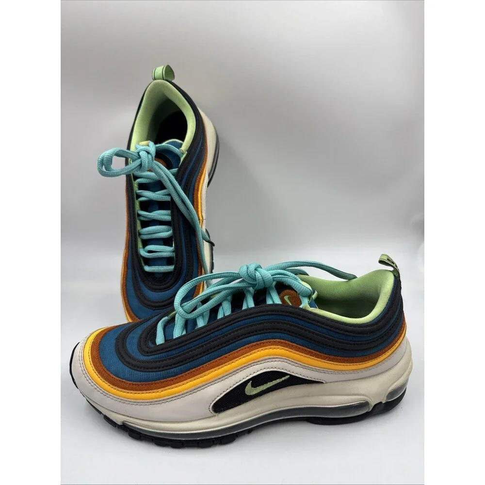 Nike Air Max 97 Sneakers Green Abyss Illusion 2020 Mens Size9.5 Shoes CZ7868-300